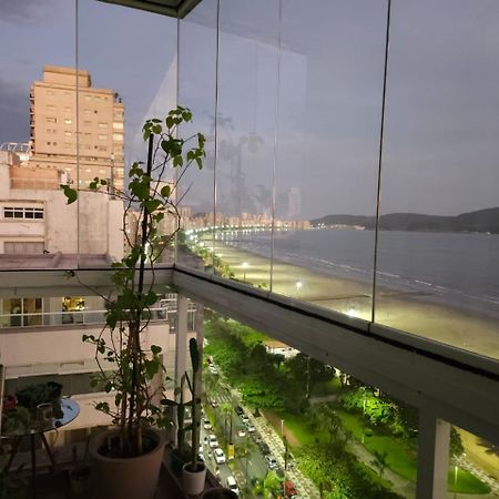 Apartamentos Na Praia Do Gonzaga Frente Mar Com Estacionamento Сантос Екстериор снимка